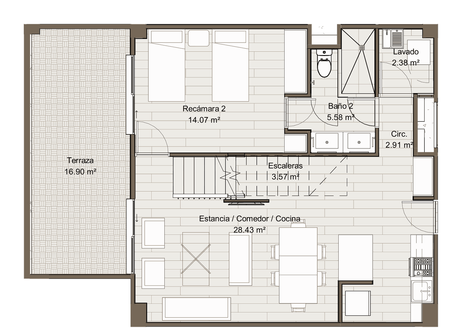 Plano planta baja - Casa G3