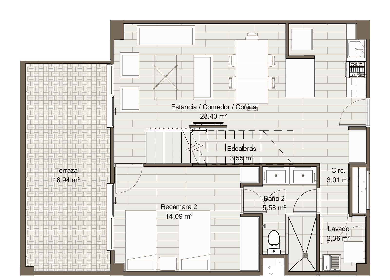 Plano planta baja - Casa G5