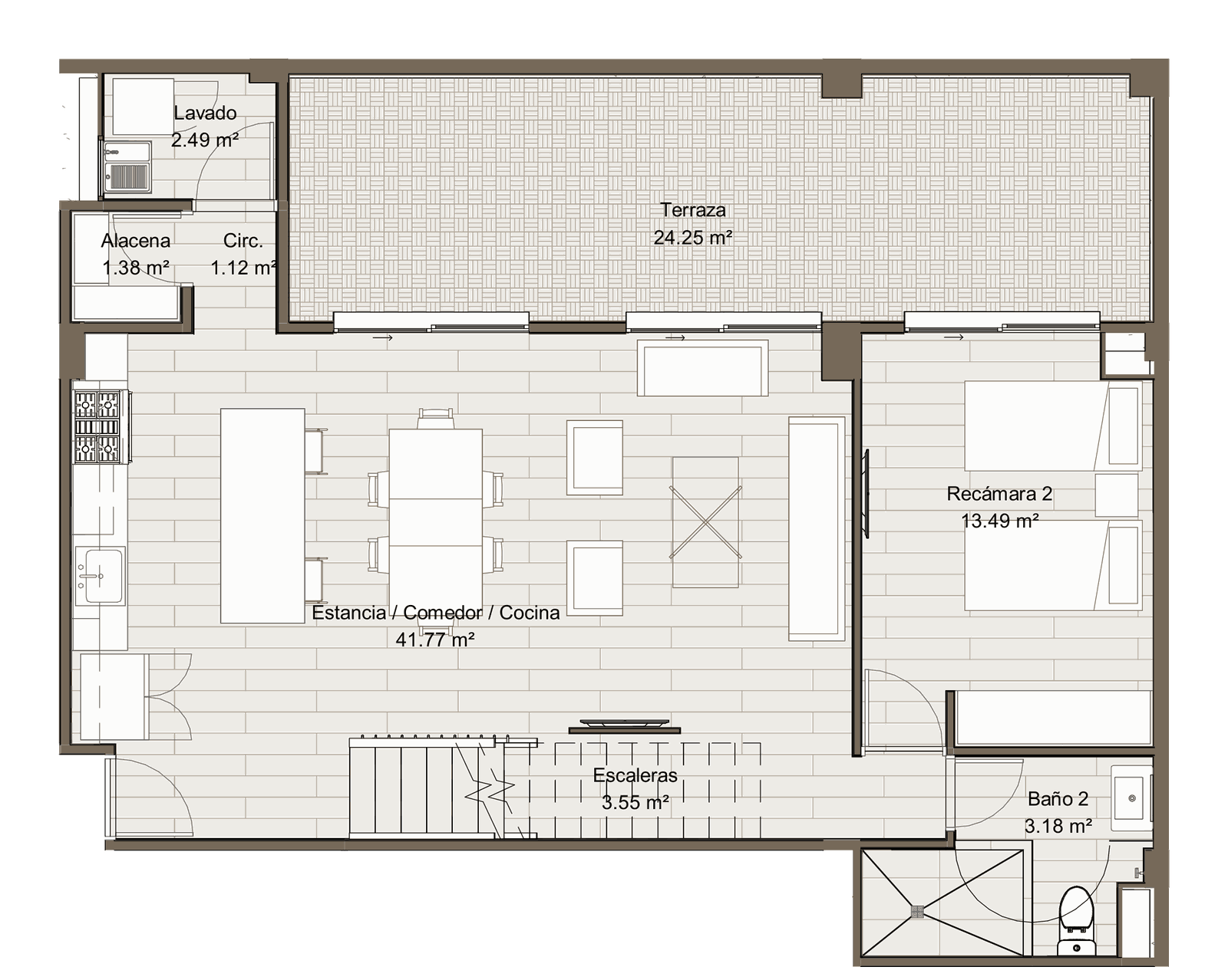 Plano planta baja - Casa G6