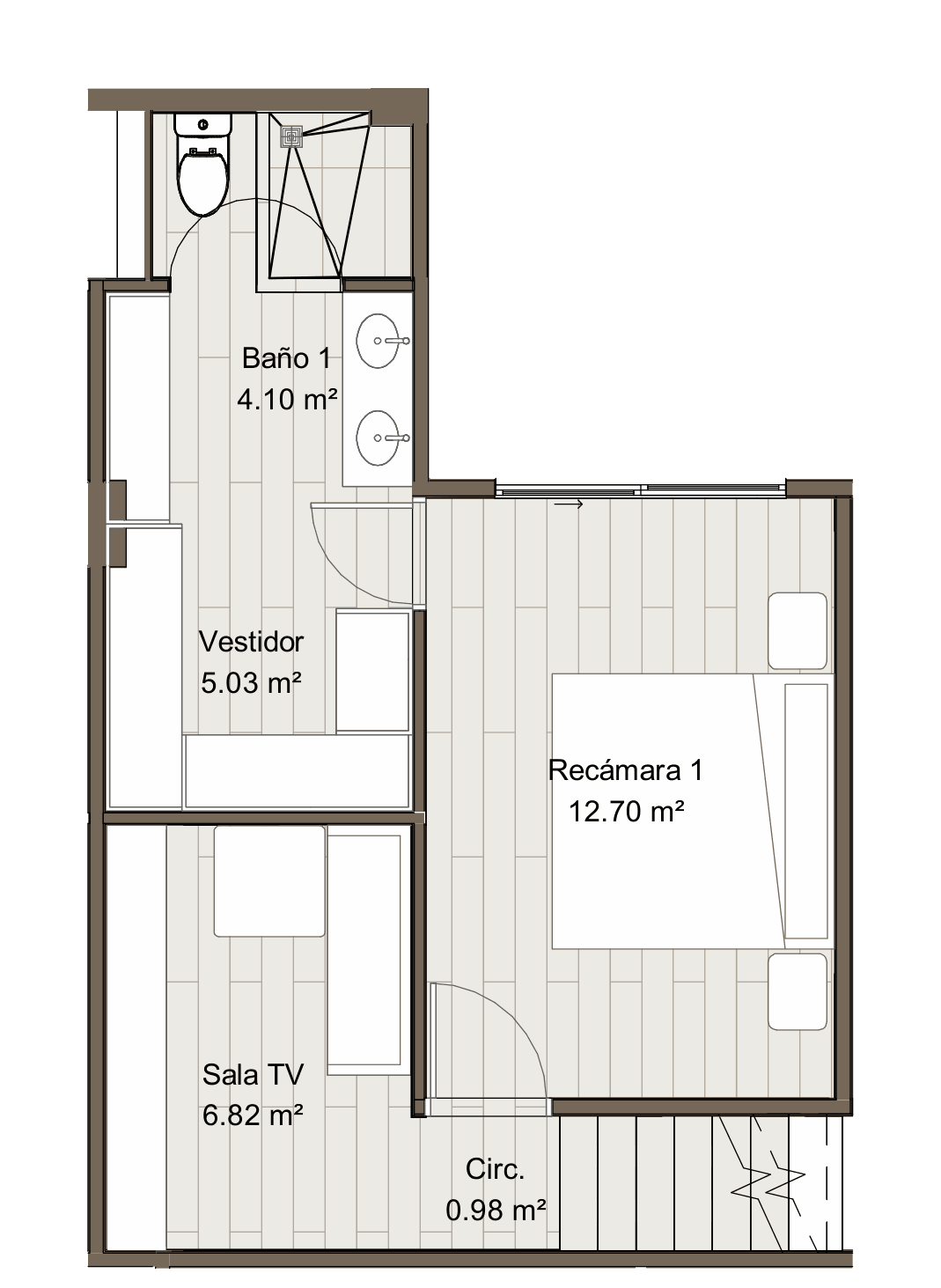 Plano planta baja - Casa R6