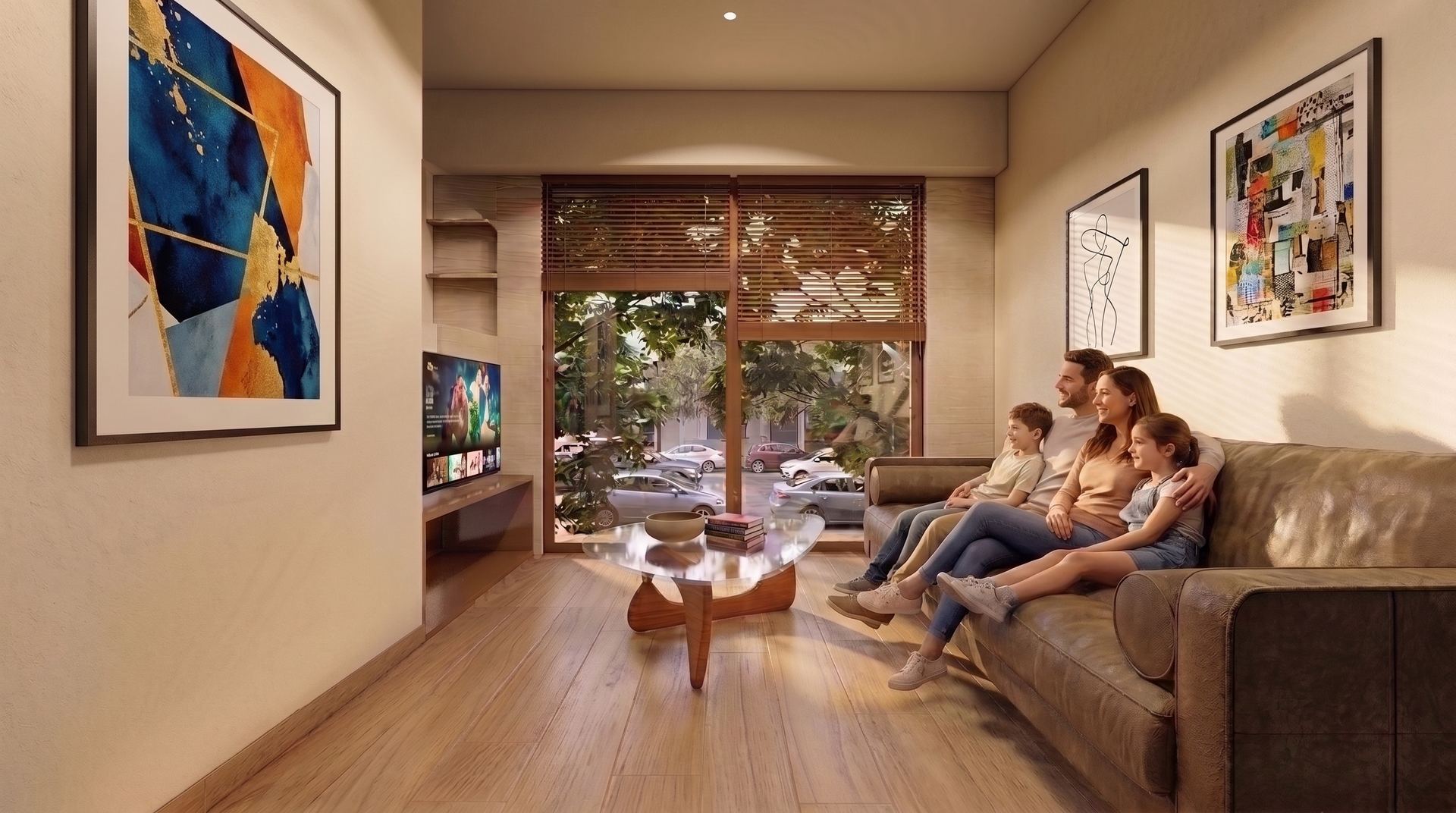 Sala de TV, opción de 3ª recámara